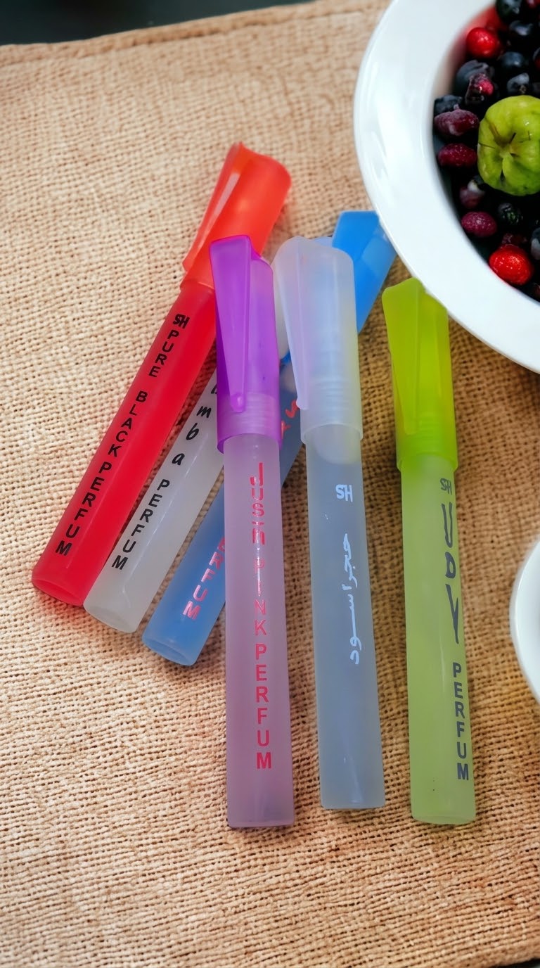 Unisex Long-Lasting Pocket Perfumes – Multi-Color Pack of 6 | Portable Fragrance Set